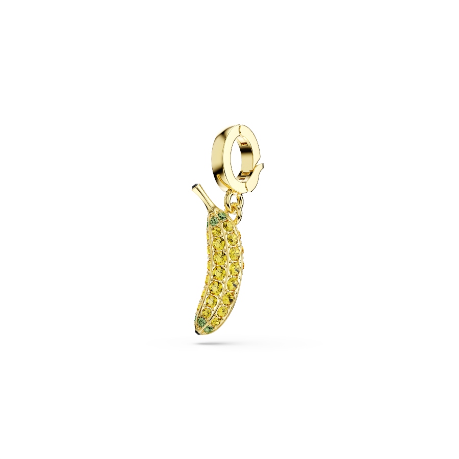Banana charm, Pavé, Yellow, Gold-tone plated Minions Swarovski 2