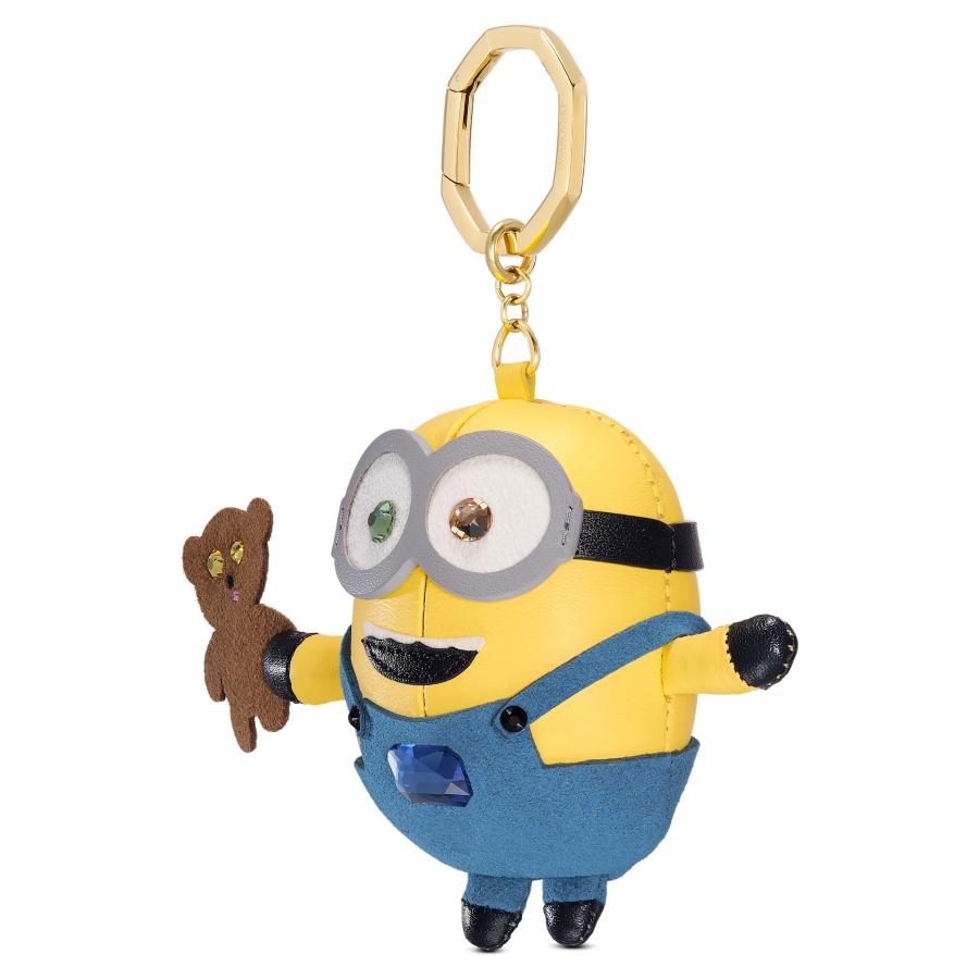 Подвеска на сумку, Разноцветная, Покрытие оттенка золота Minions Swarovski 3