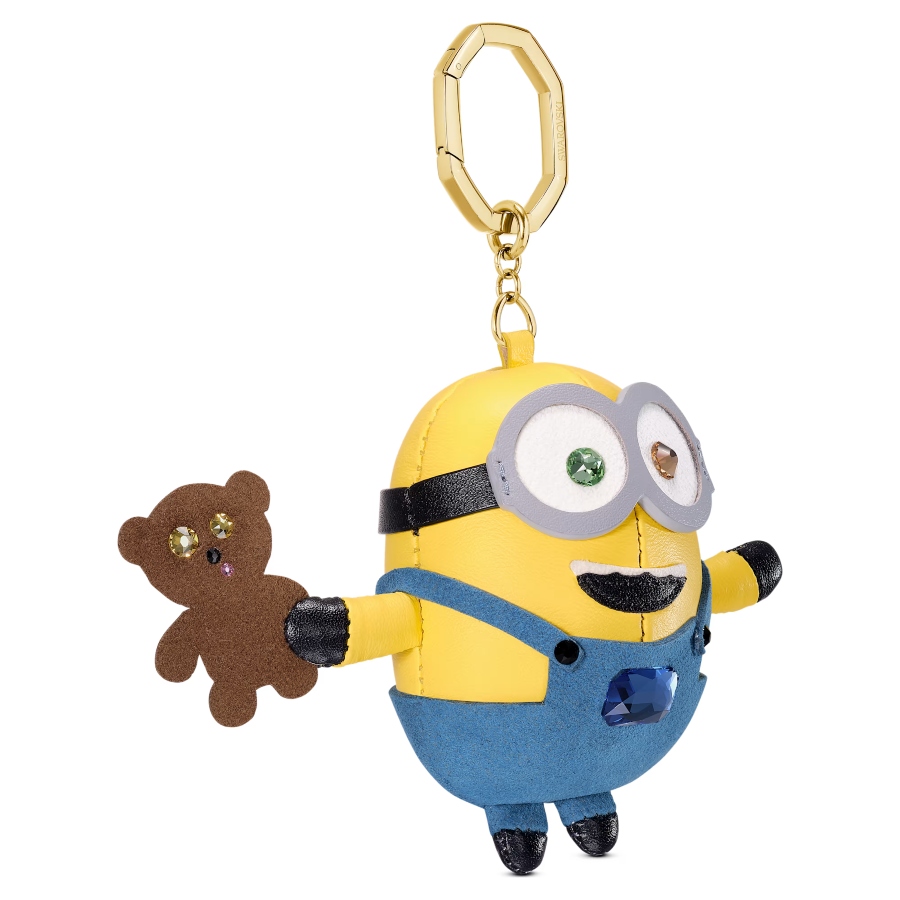 Подвеска на сумку, Разноцветная, Покрытие оттенка золота Minions Swarovski 4