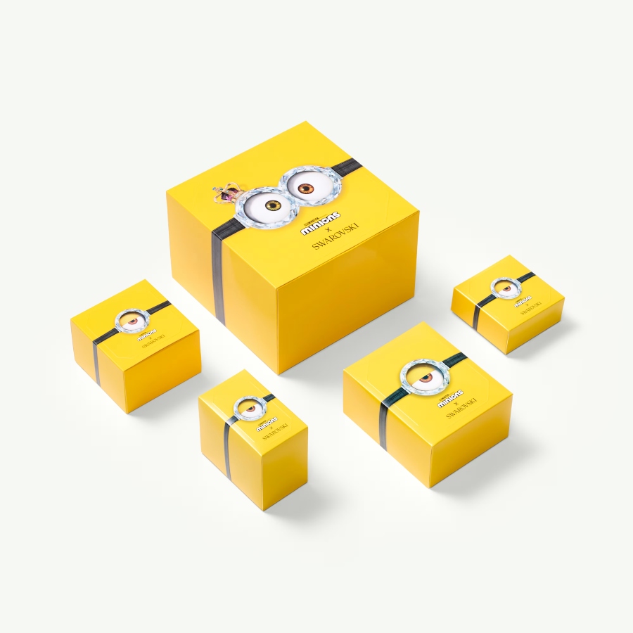 Подвеска на сумку, Разноцветная, Покрытие оттенка золота Minions Swarovski 5