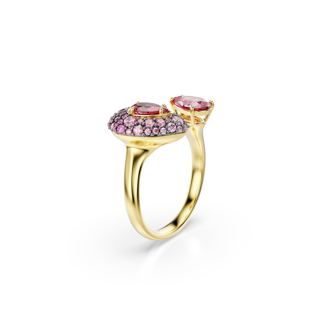 Kokteiļgredzens, Pērles griezums, Sarkans Sublima Swarovski 2