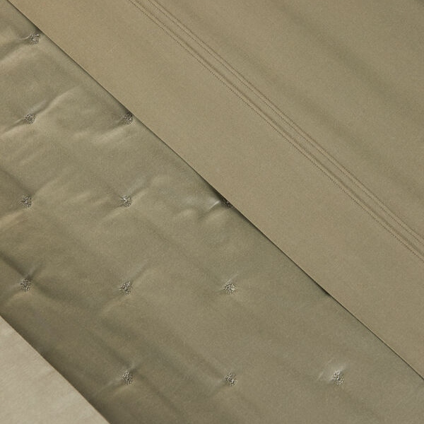Bottom flat sheet, Kaki Triomphe Yves Delorme 2