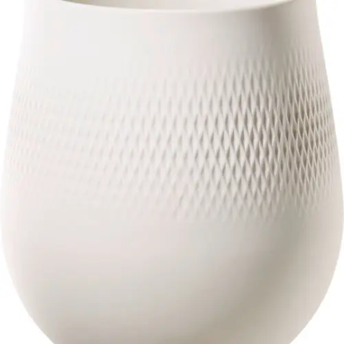 Vāze Carré liela 20,5x20,5x22,5 cm Manufacture Collier blanc Villeroy & Boch