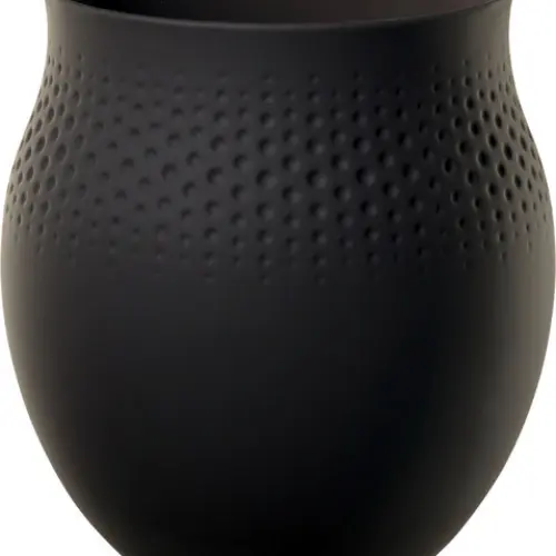 Vāze Perle liela 16,5x16,5x17,5 cm Manufacture Collier noir Villeroy & Boch
