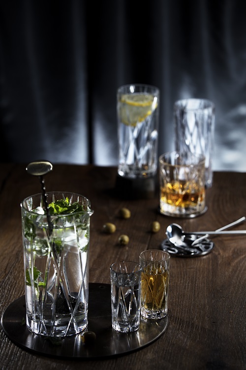Shot, set 2 pcs. 0,50 l City Orrefors 2