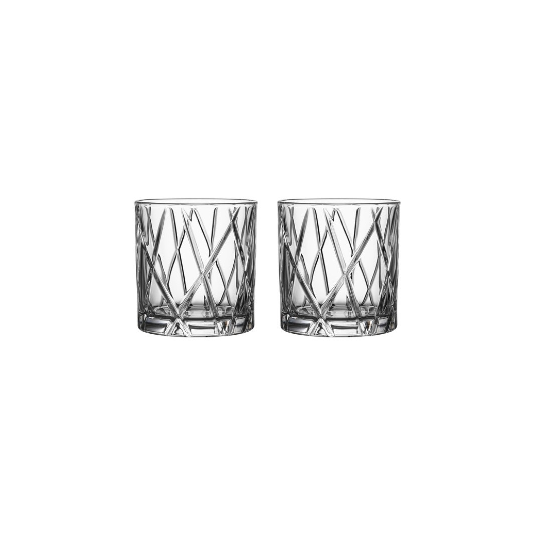 DOF glass, set 2 pcs. 0,34 l City Orrefors