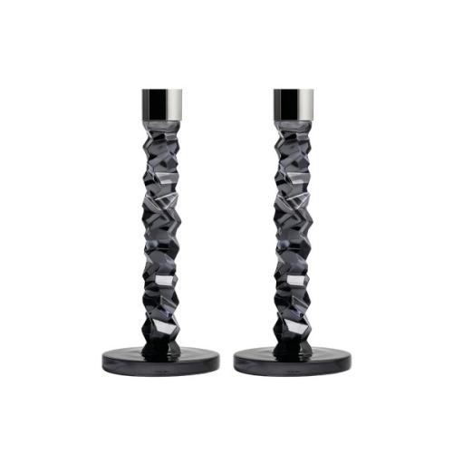 Подсвечник , набор 2 шт. 24 cm, антрацитовый Carat Orrefors