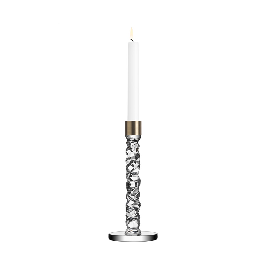 Svečturis, komplekts 2 gab. 24,2 cm, misiņa krāsā Carat Orrefors 2