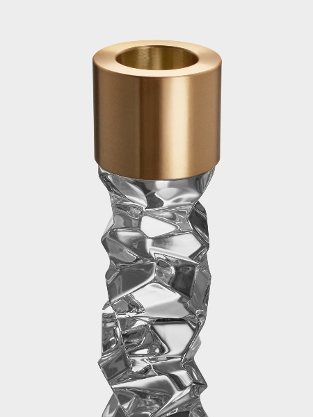Svečturis, komplekts 2 gab. 24,2 cm, misiņa krāsā Carat Orrefors 3