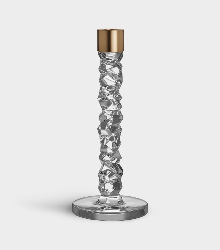 Svečturis, komplekts 2 gab. 24,2 cm, misiņa krāsā Carat Orrefors 4