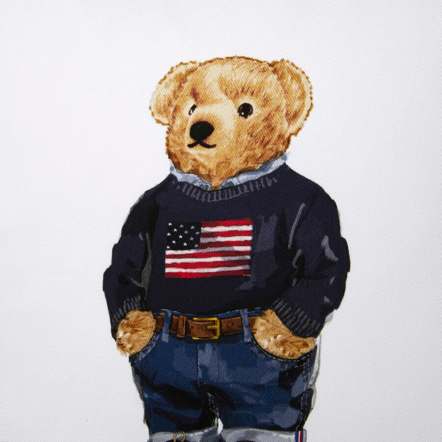 Flag Sweater Bear, Dekoratīvā spilvendrāna, balts Bear Ralph Lauren 2