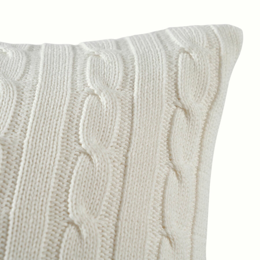 Dekoratīvā spilvendrāna, pienbalts Cable Ralph Lauren 3