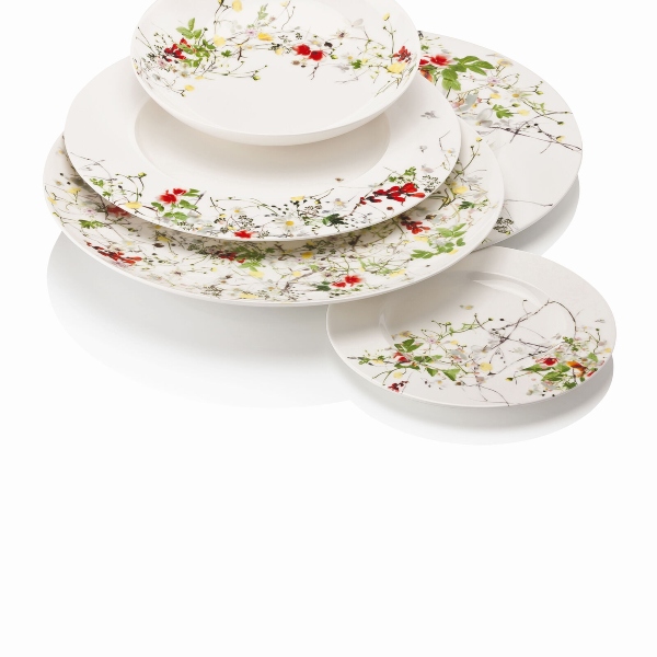 Plate 21 cm deep Brillance Fleurs Sauvages Rosenthal 2