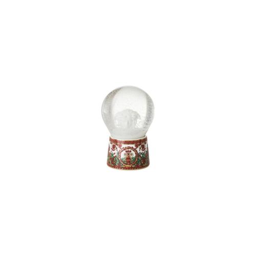 Стеклянный шар со снежным эффектом 8 cm Versace Love Baroque Holiday Rosenthals meets Versace