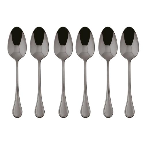 Set 6 pcs. Moka Spoon Royal PVD Black Sambonet