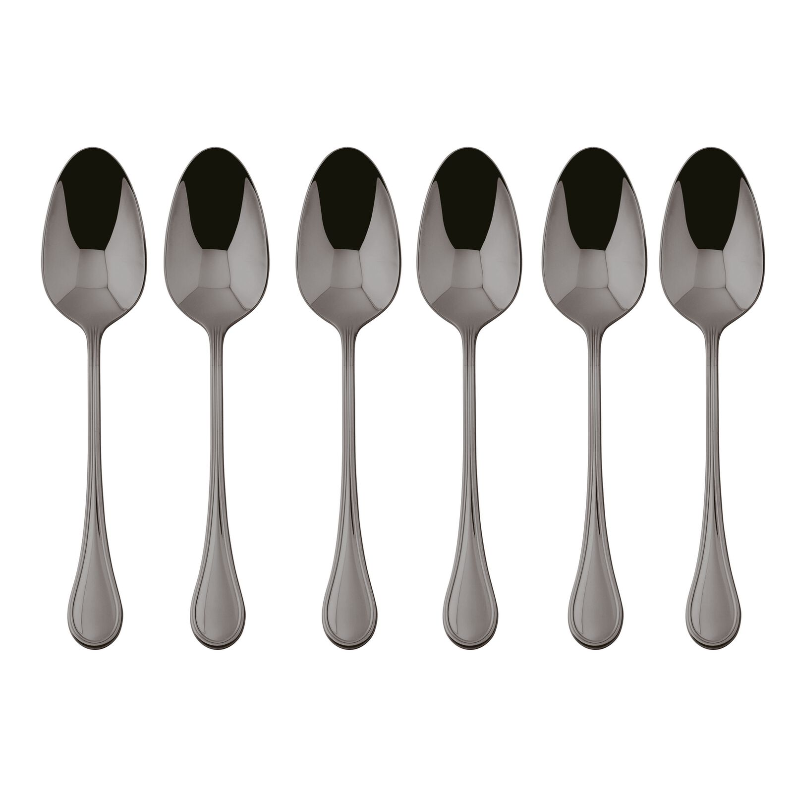 Set 6 pcs. Moka Spoon Royal PVD Black Sambonet