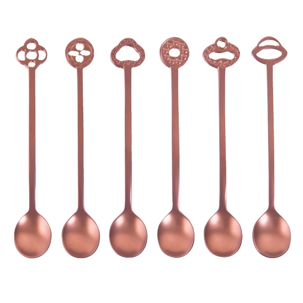 Set party spoons 6 pcs., Oriental Living PVD Copper Sambonet