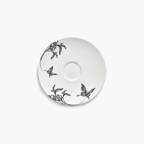 Saucer cappuccino cup, butterfly ballet 13,8 cm