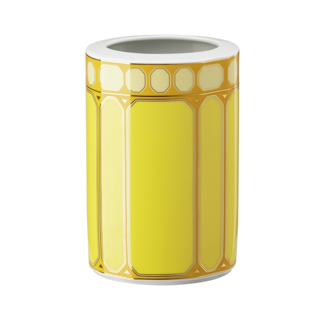 Vase, Yellow 15 cm Signum Swarovski x Rosenthal