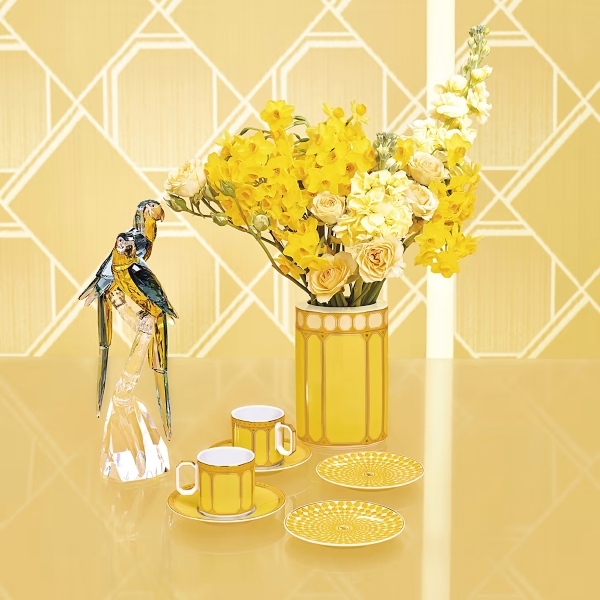 Vase, Yellow 15 cm Signum Swarovski x Rosenthal 2