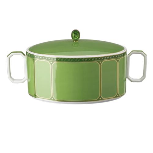Covered Vegetable B., Green 1,70 l Signum Swarovski x Rosenthal
