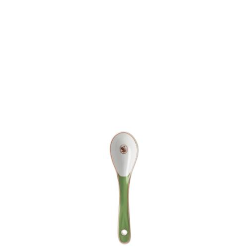 Porcelain spoon, Green 14 x 4 cm Signum Swarovski x Rosenthal