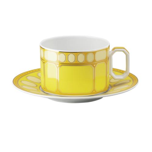 Tea cup and saucer, Yellow 0,26 l