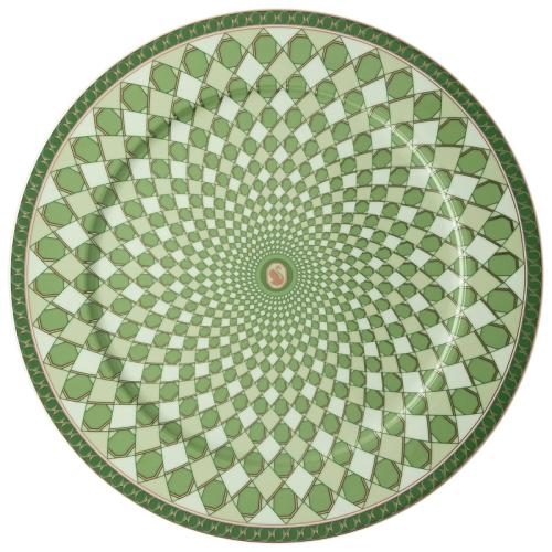 Service Plate, Green 33 cm