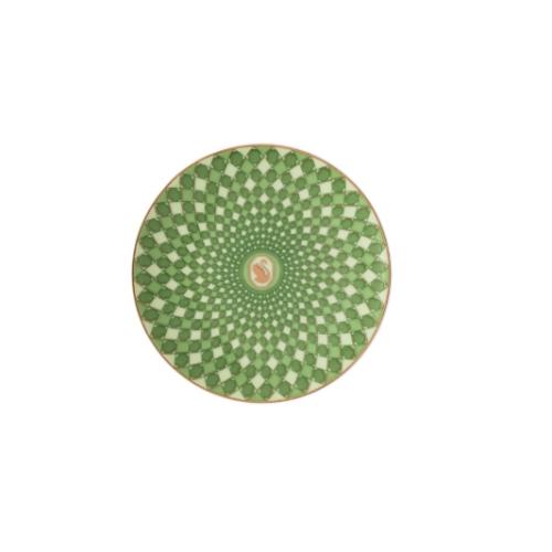 Plate, Green 10 cm Signum Swarovski x Rosenthal