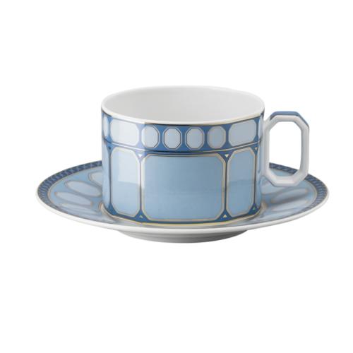 Tea cup and saucer, Blue 0,26 l