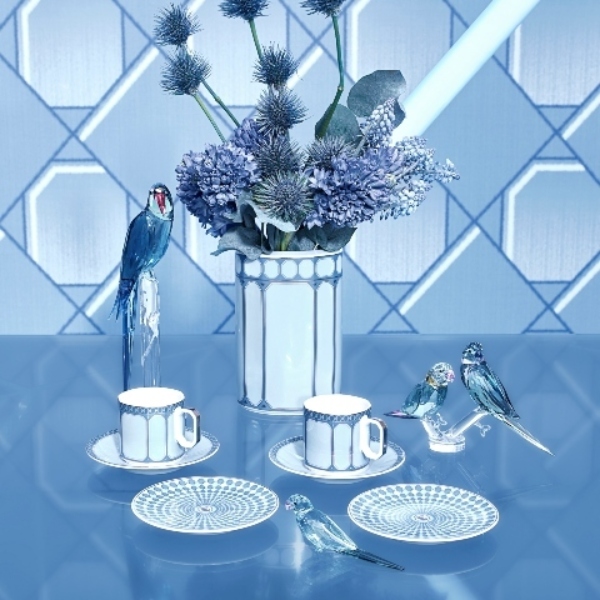 Тарелка, Синий 10 cm Signum Swarovski x Rosenthal 2