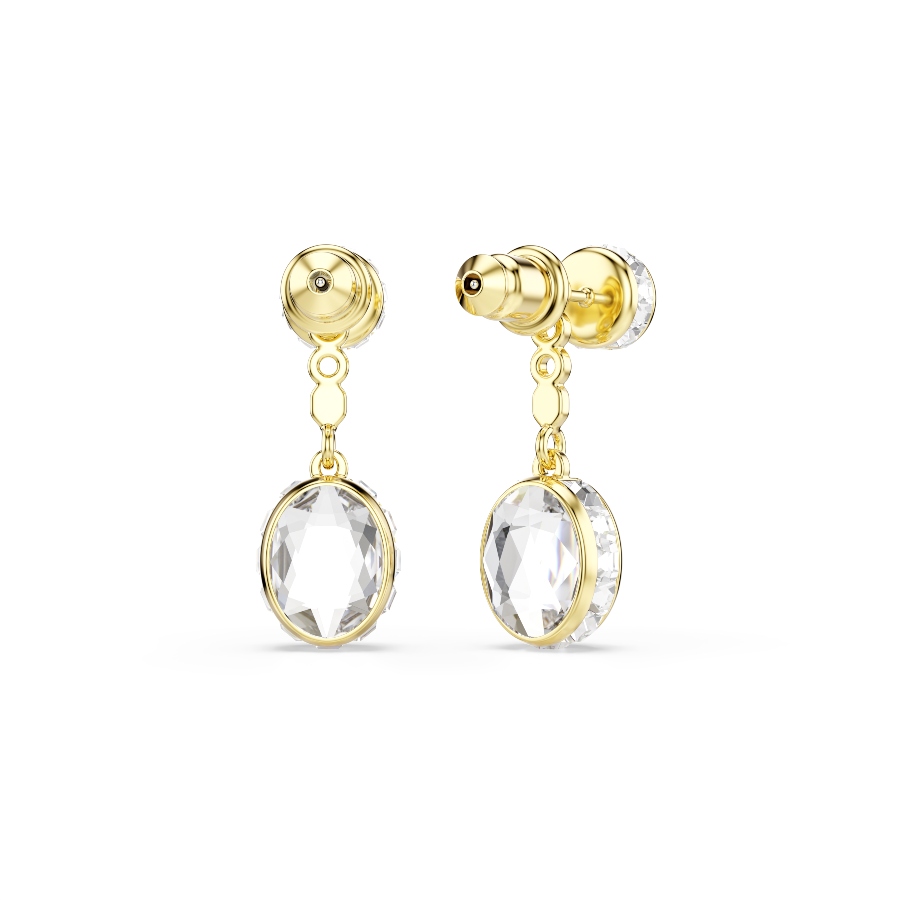 Drop earrings, Mixed cuts, Multicolored, Gold-tone plated Chroma Swarovski 4