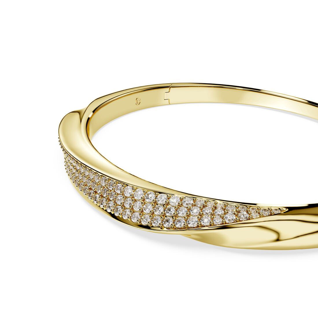 Cieta rokassprādze, Apaļa griezuma, Balts Classica Swarovski 2