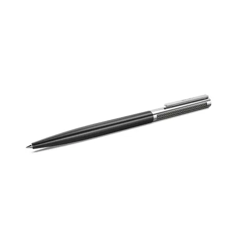 Ballpoint pen, Black lacquered, Chrome plated Matrix Swarovski