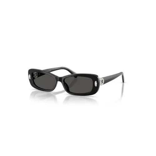 Sunglasses, Pillow shape, Black Dextera Swarovski