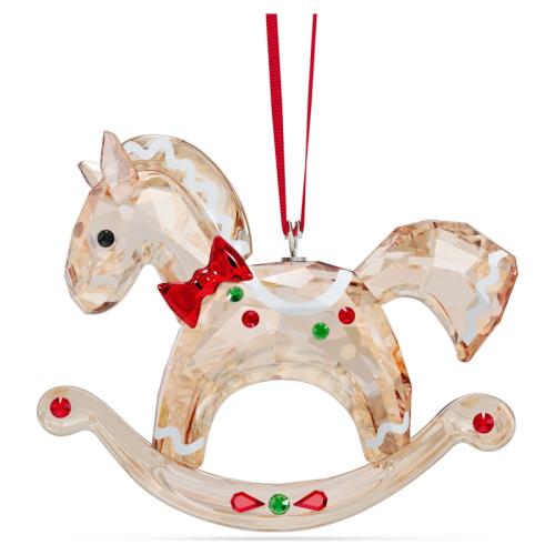 Ornament GB Rocking Horse Holiday Swarovski