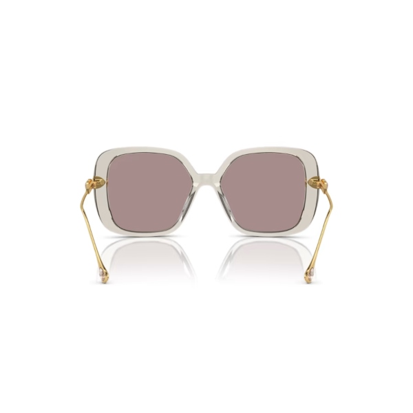 Sunglasses, Oversized, Square shape, Purple Mesmera Swarovski 2