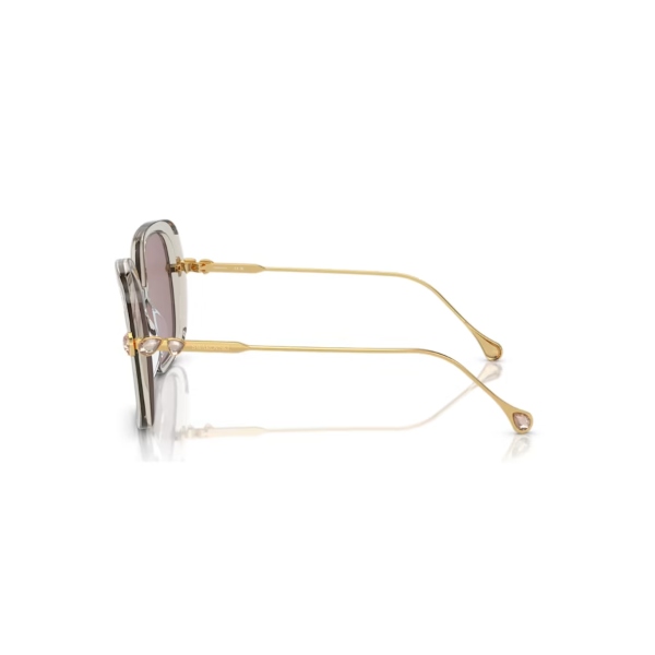 Sunglasses, Oversized, Square shape, Purple Mesmera Swarovski 3