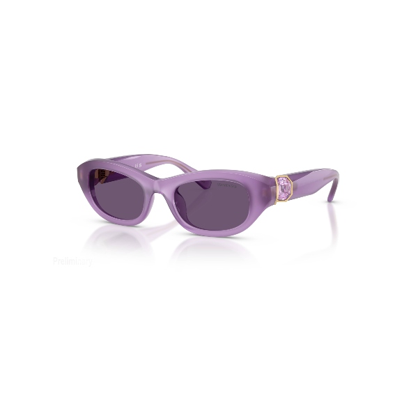 Sunglasses, Pillow shape, Purple Millenia Swarovski