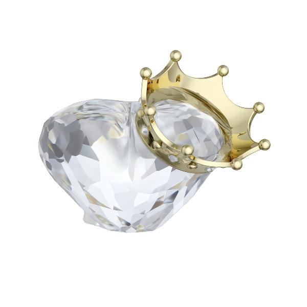 Heart with Crown Symbolic Swarovski 4