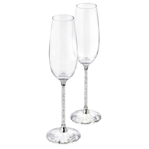 Šampanieša glāzes, komplektā 2 gab. Crystalline Swarovski