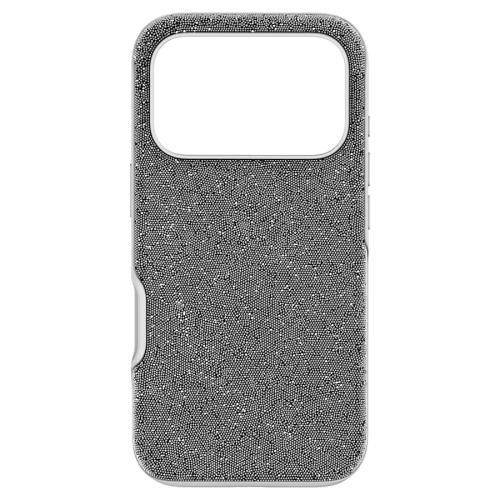 Smartphone case, iPhone® 17 Pro, Silver tone High Swarovski