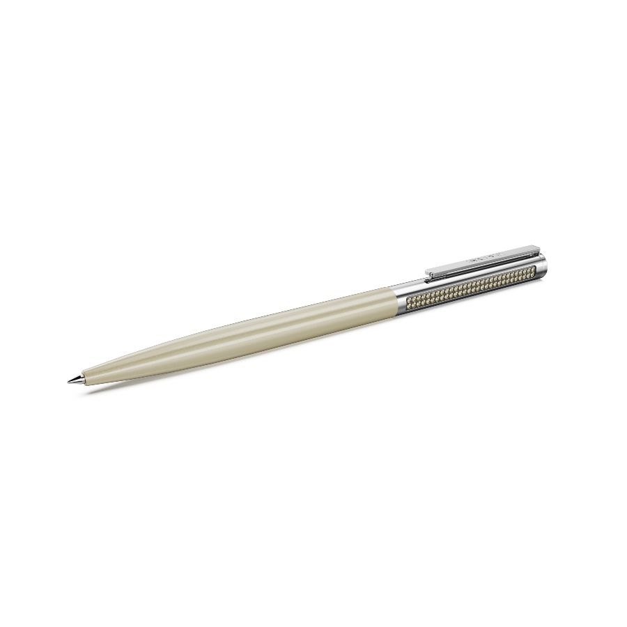 Ballpoint pen, Brown, Gold-tone plated Matrix Swarovski