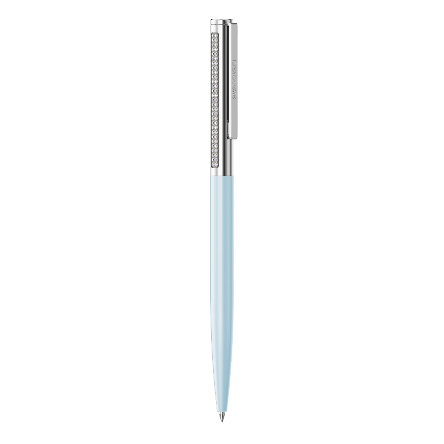 Ballpoint pen, Blue, Chrome plated Matrix Swarovski 2