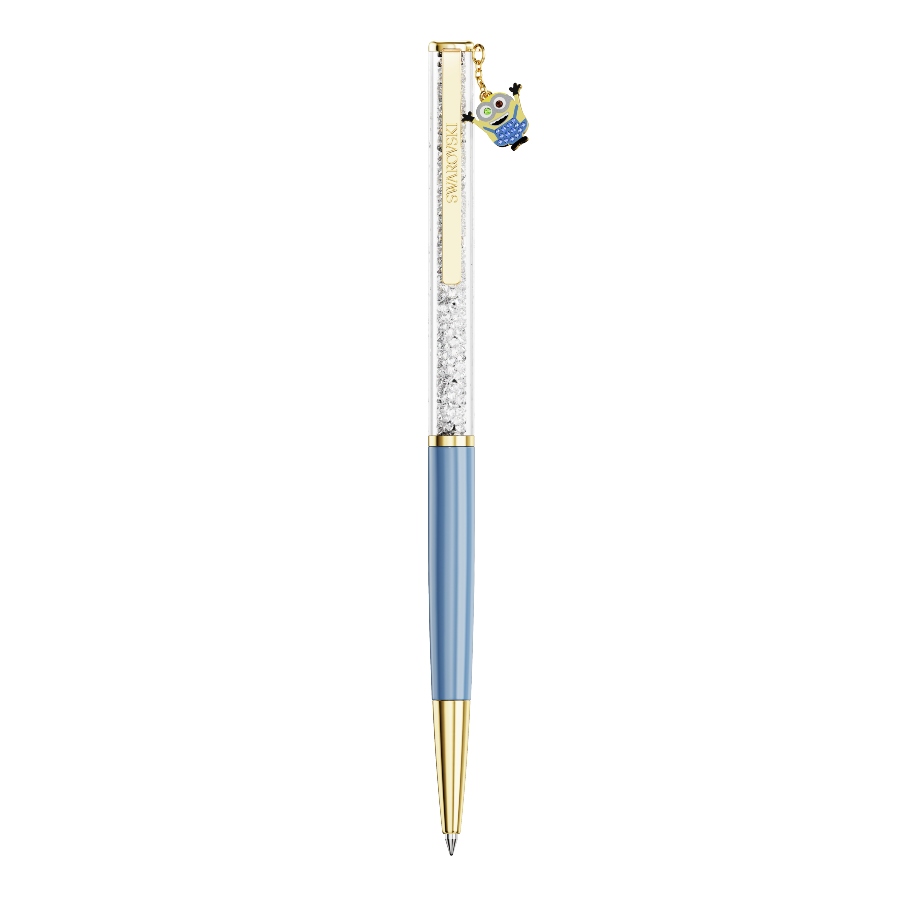 Ballpoint pen, Minions, Blue, Gold-tone plated Crystalline Swarovski 2