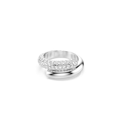 Gredzens, Balts, Rodija pārklājums Dextera Swarovski