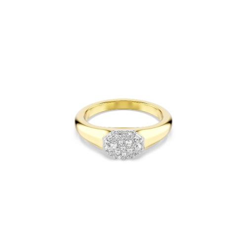 Ring, Mixed cuts, White, Gold-tone plated Dextera Swarovski