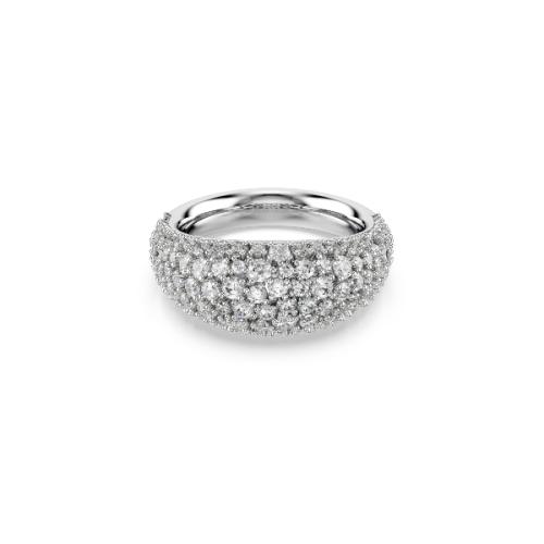 Ring, White, Rhodium plated