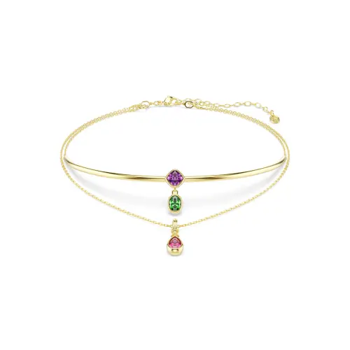 Колье, Разные огранки, разноцветное Imber Swarovski