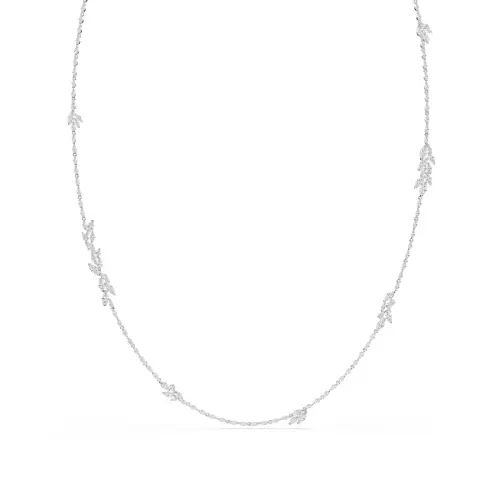 Strandage, Marquise cut, White, Rhodium plated Mesmera Swarovski